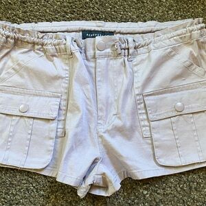 Aeropostale Purple Low Rise Cargo Shorts, Size Small